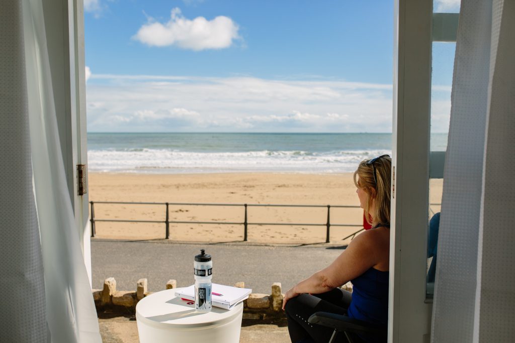 Peaceful beach scene